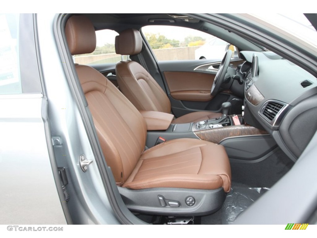 Nougat Brown Interior 2013 Audi A6 3.0T quattro Sedan Photo #74027378