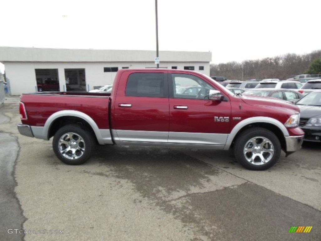 Deep Cherry Red Pearl 2013 Ram 1500 Laramie Crew Cab 4x4 Exterior Photo #74028015