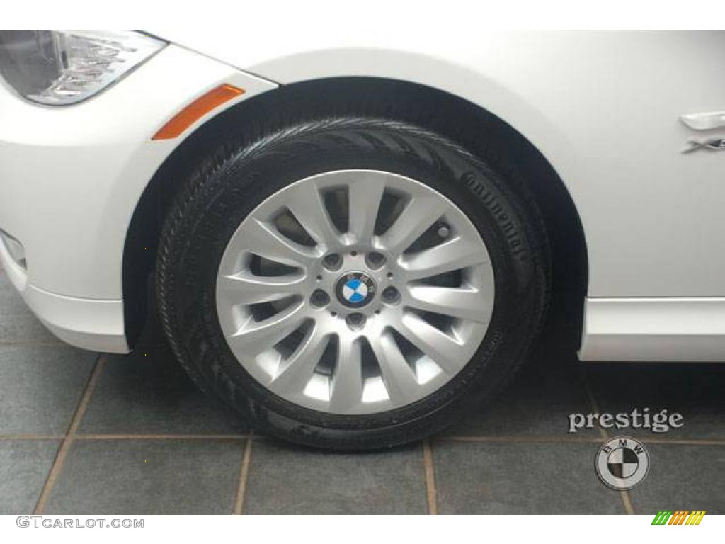 2009 3 Series 328xi Sedan - Alpine White / Beige photo #8
