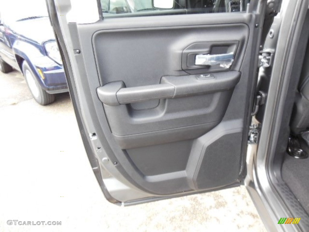 2013 Ram 1500 Sport Quad Cab 4x4 Black Door Panel Photo #74028444