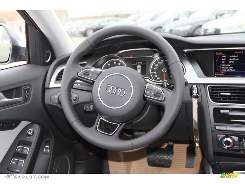 2013 Audi Allroad 2.0T quattro Avant Titanium Gray Steering Wheel Photo #74028726