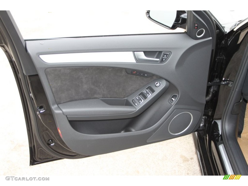 2013 Audi A4 2.0T quattro Sedan Black Door Panel Photo #74029168
