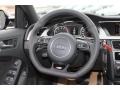 Black 2013 Audi A4 2.0T quattro Sedan Steering Wheel