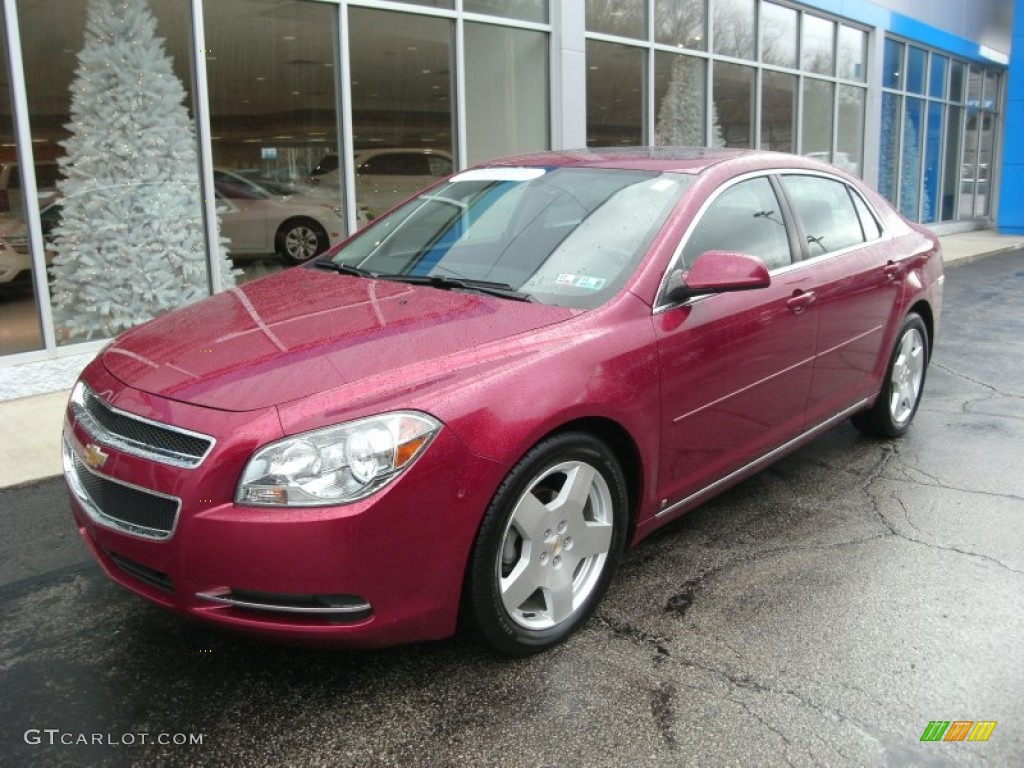 Red Jewel 2009 Chevrolet Malibu LT Sedan Exterior Photo #74029692