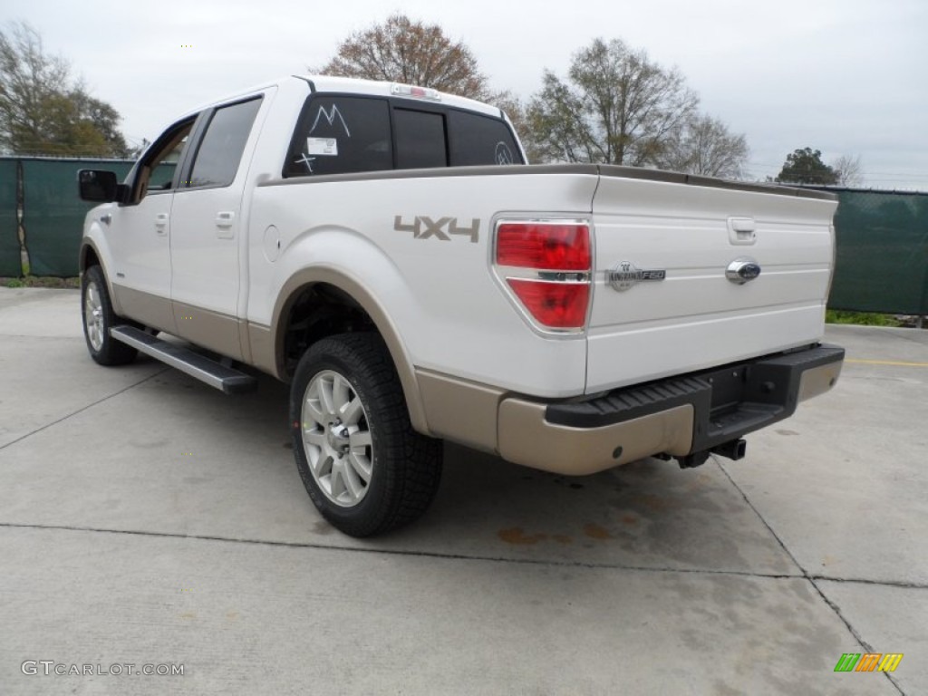 2012 F150 King Ranch SuperCrew 4x4 - White Platinum Metallic Tri-Coat / King Ranch Chaparral Leather photo #5