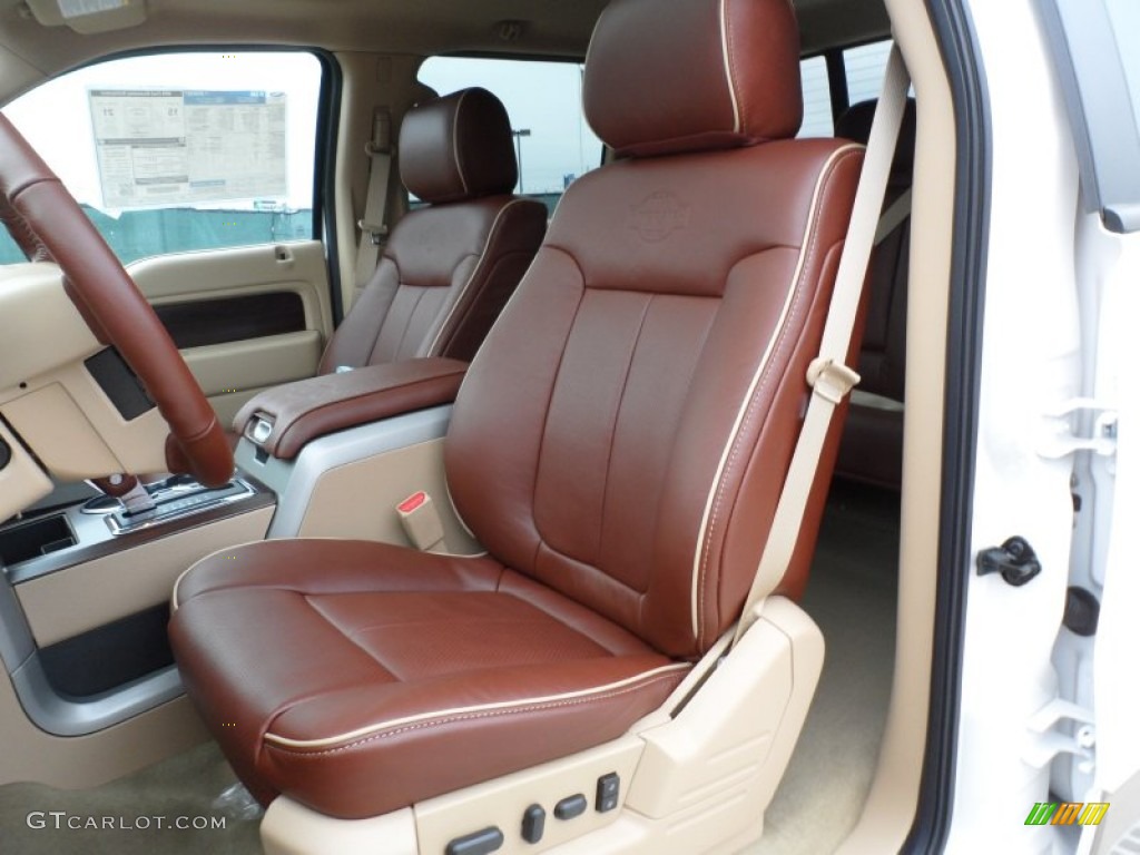 2012 Ford F150 King Ranch SuperCrew 4x4 Front Seat Photo #74030790