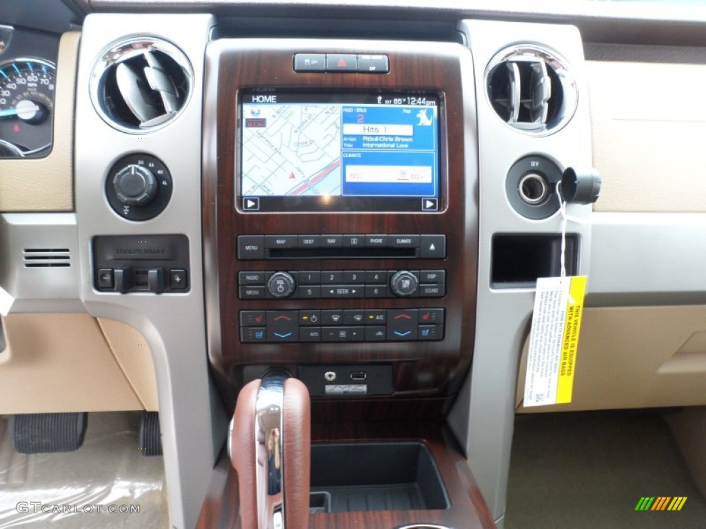 2012 F150 King Ranch SuperCrew 4x4 - White Platinum Metallic Tri-Coat / King Ranch Chaparral Leather photo #31