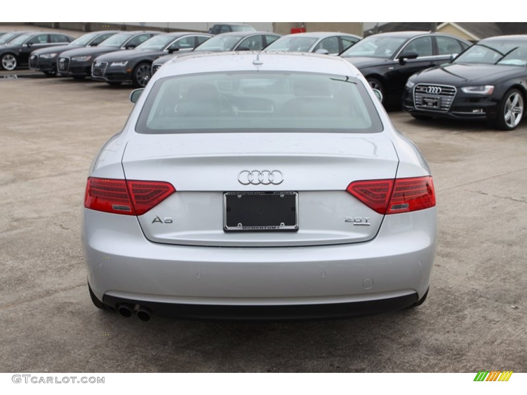 2013 A5 2.0T quattro Coupe - Ice Silver Metallic / Black photo #7