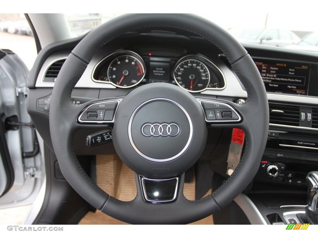 2013 Audi A5 2.0T quattro Coupe Black Steering Wheel Photo #74031630