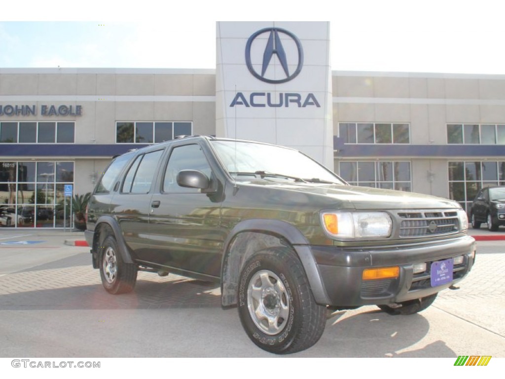 1997 Pathfinder XE 4x4 - Dark Green Pearl / Gray photo #1