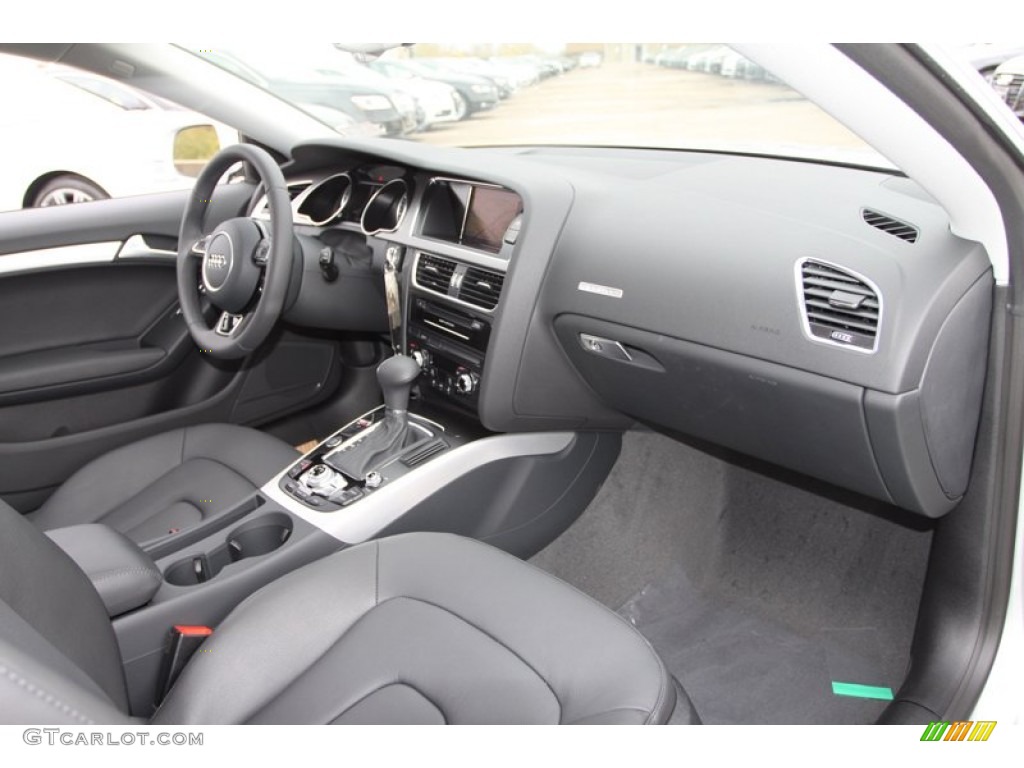 2013 Audi A5 2.0T quattro Coupe Black Dashboard Photo #74031792