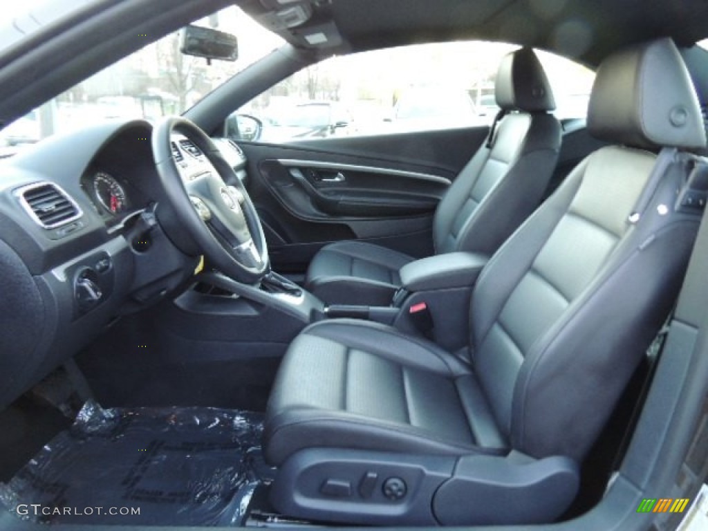 Titan Black Interior 2012 Volkswagen Eos Komfort Photo #74032293