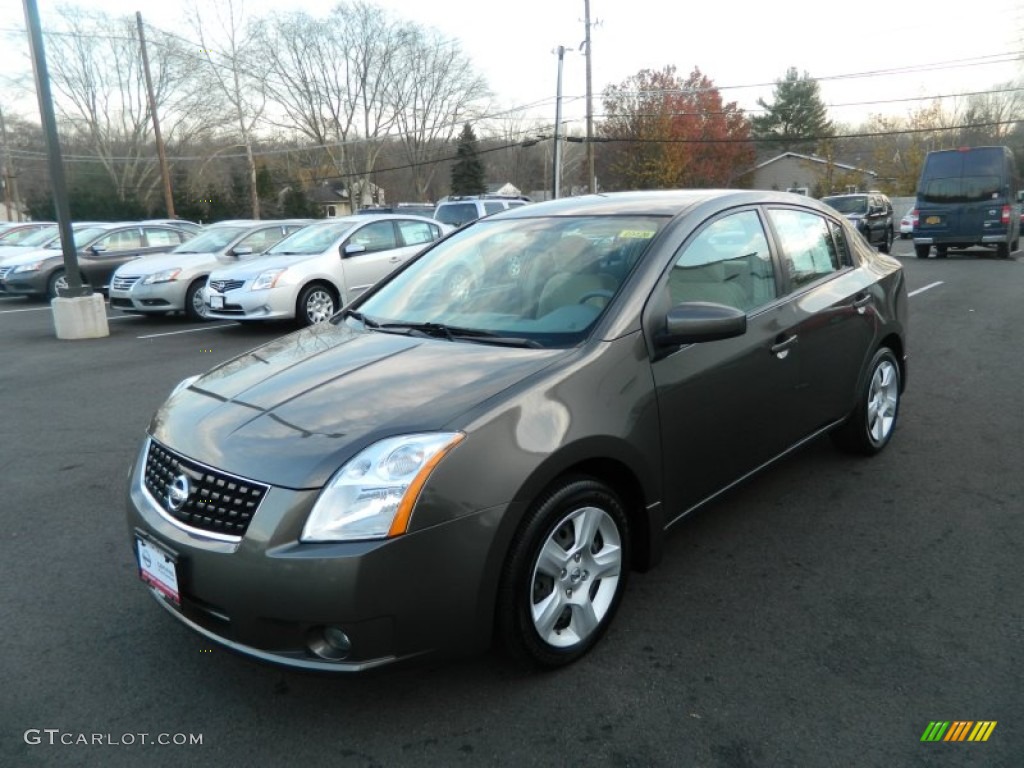 2009 Sentra 2.0 S - Polished Granite / Beige photo #1