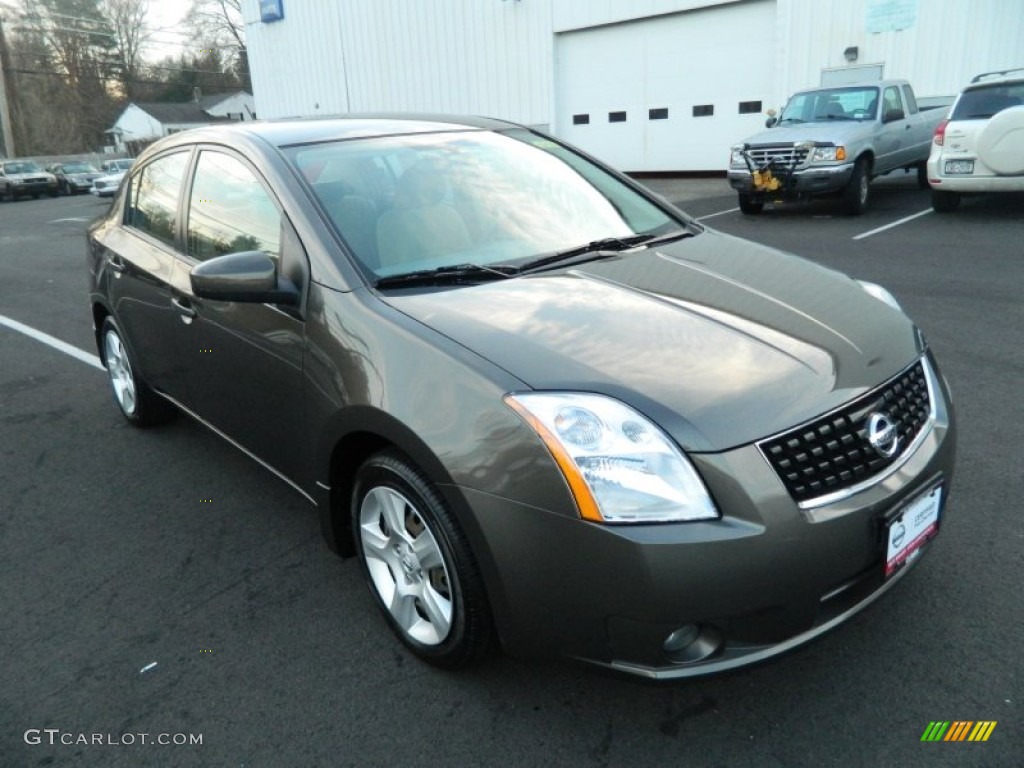 2009 Sentra 2.0 S - Polished Granite / Beige photo #8