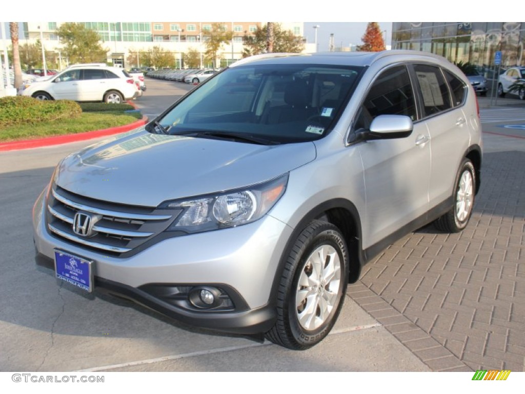 2012 CR-V EX-L - Alabaster Silver Metallic / Gray photo #2