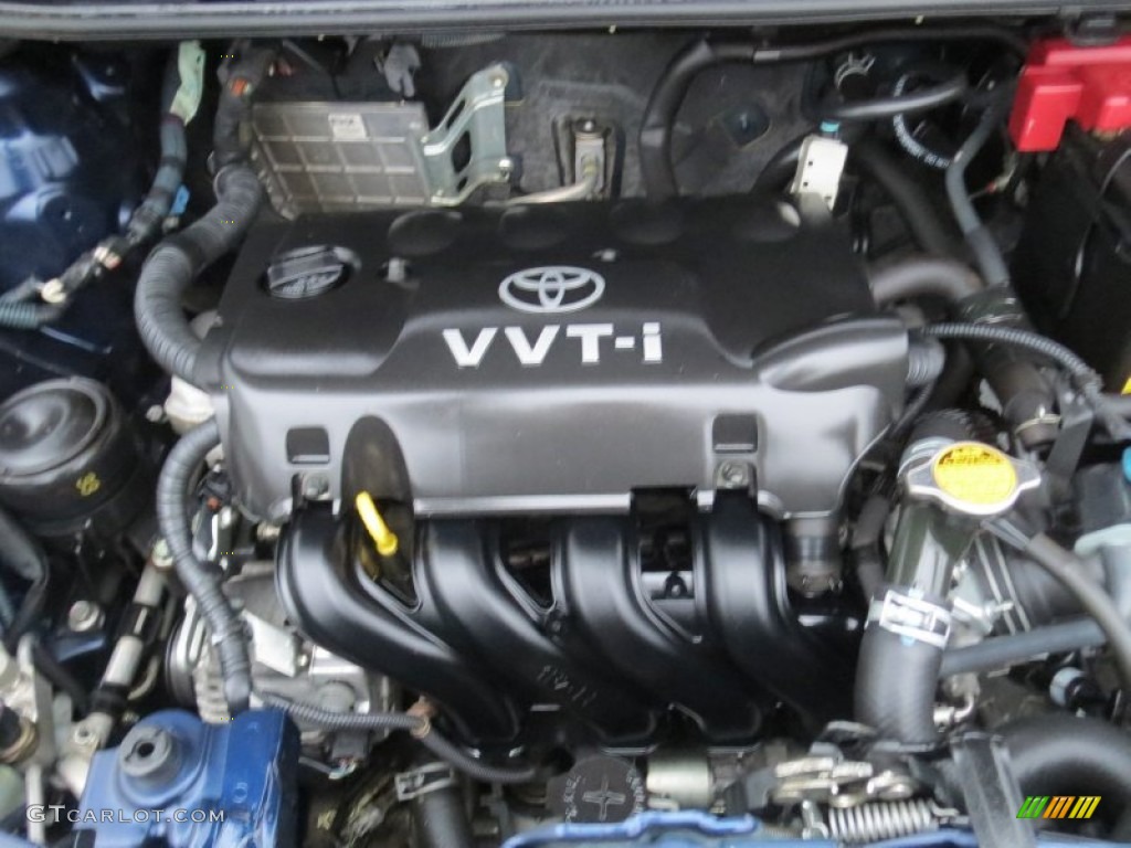 2007 Yaris Sedan - Nautical Blue Metallic / Bisque photo #24