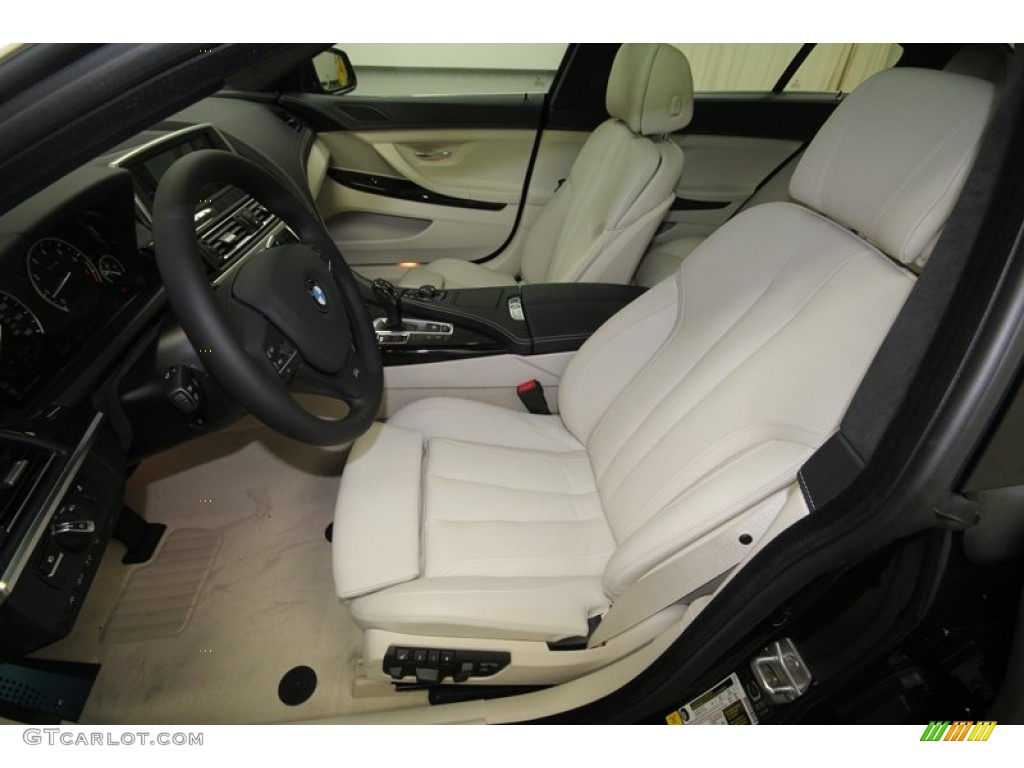 Ivory White Interior 2013 BMW 6 Series 650i Gran Coupe Photo #74033877