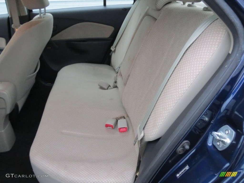 2007 Yaris Sedan - Nautical Blue Metallic / Bisque photo #32
