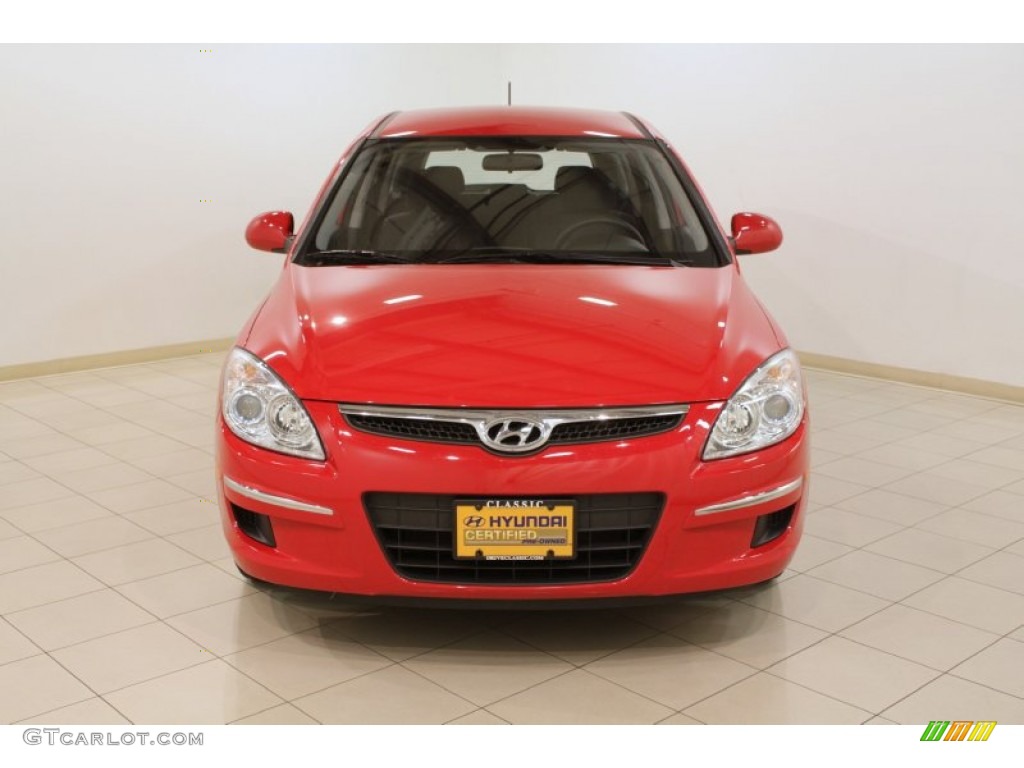 2012 Elantra GLS Touring - Chilipepper Red / Black photo #2