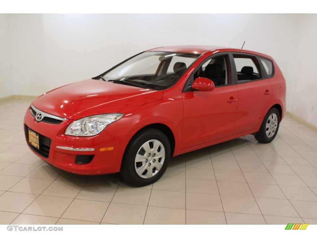 2012 Elantra GLS Touring - Chilipepper Red / Black photo #3