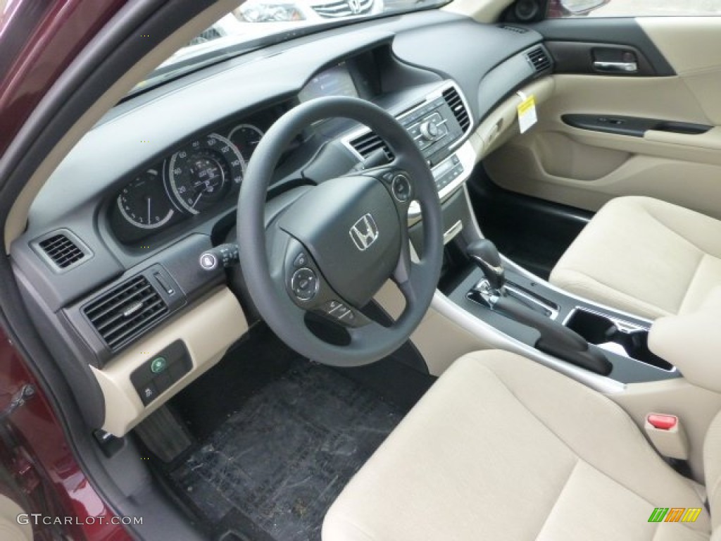Ivory Interior 2013 Honda Accord EX Sedan Photo #74034129
