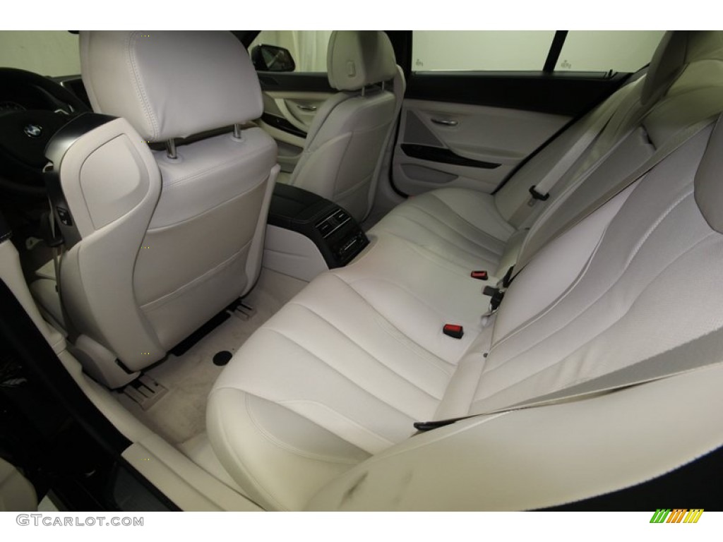 Ivory White Interior 2013 BMW 6 Series 650i Gran Coupe Photo #74034233