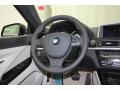Ivory White 2013 BMW 6 Series 650i Gran Coupe Steering Wheel