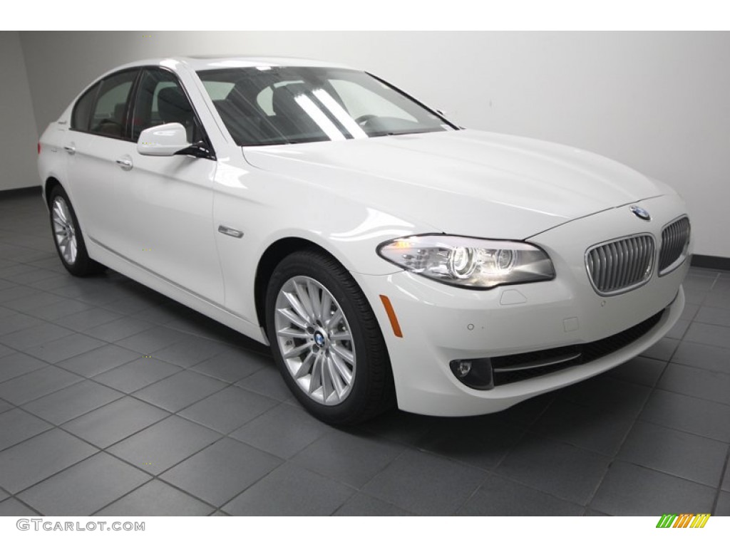 2013 5 Series ActiveHybrid 5 - Alpine White / Black photo #1