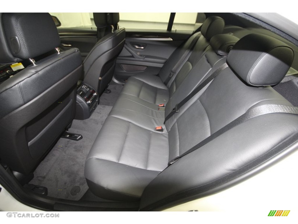 Black Interior 2013 BMW 5 Series ActiveHybrid 5 Photo #74034495
