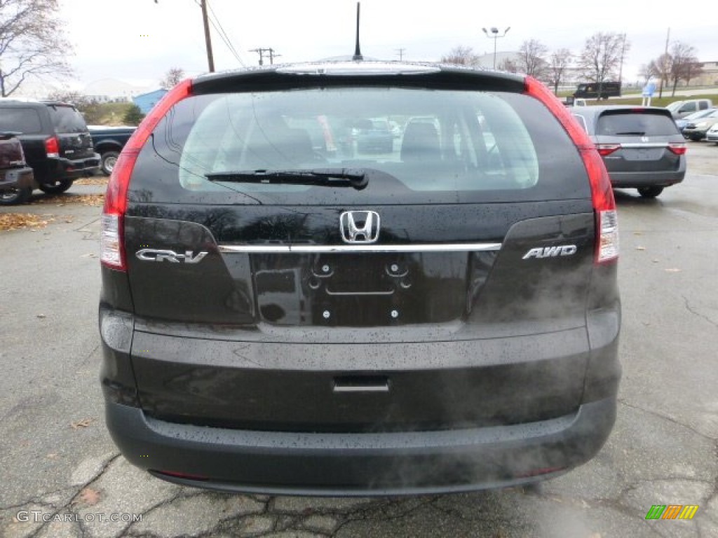 2013 CR-V LX AWD - Kona Coffee Metallic / Black photo #3