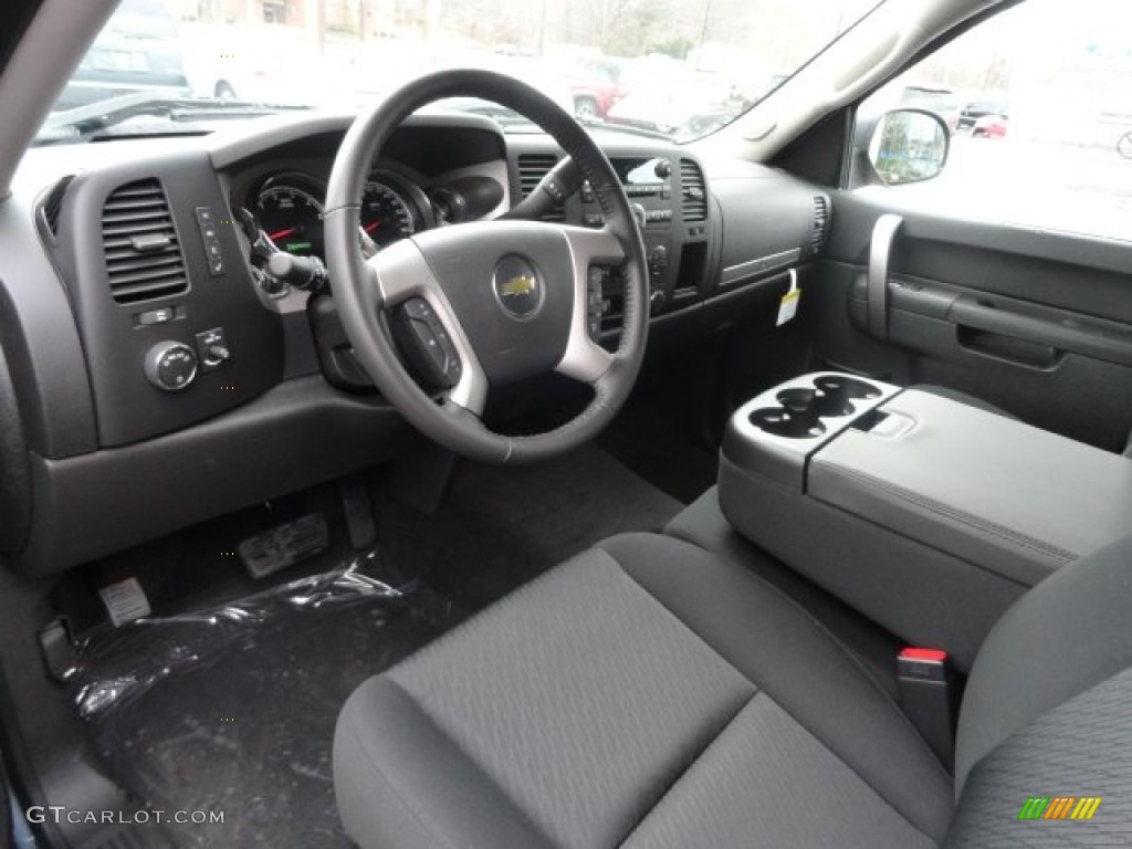 Ebony Interior 2013 Chevrolet Silverado 1500 Hybrid Crew Cab Photo #74034593