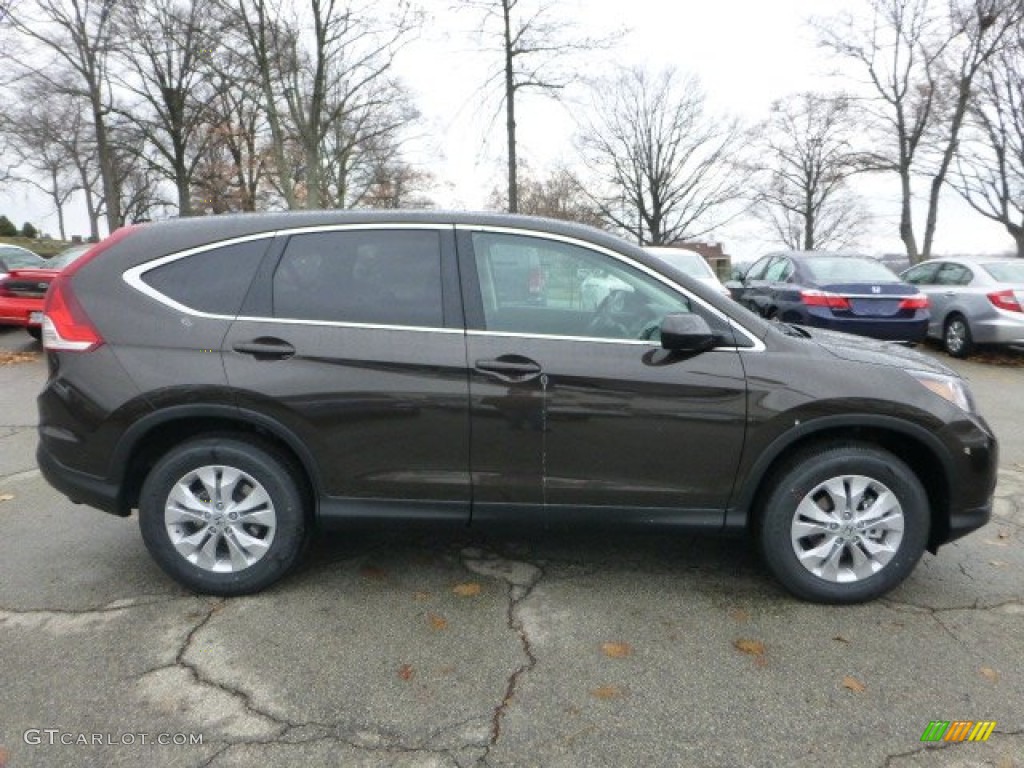 2013 CR-V EX AWD - Kona Coffee Metallic / Black photo #5