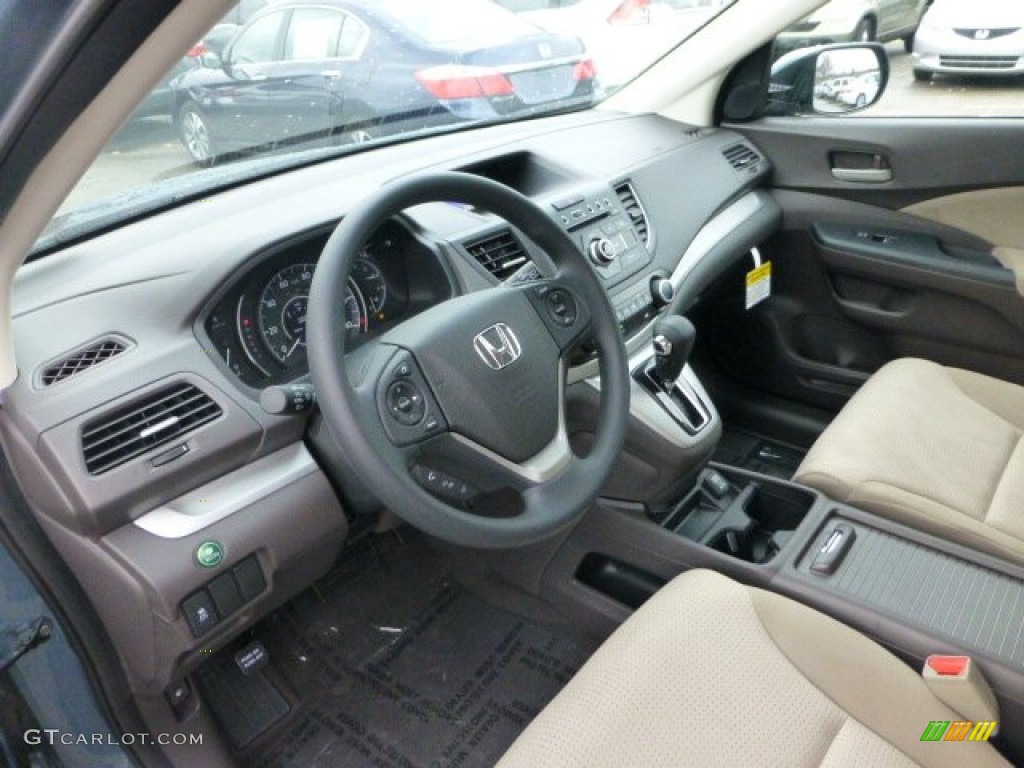 Beige Interior 2013 Honda CR-V EX AWD Photo #74035128