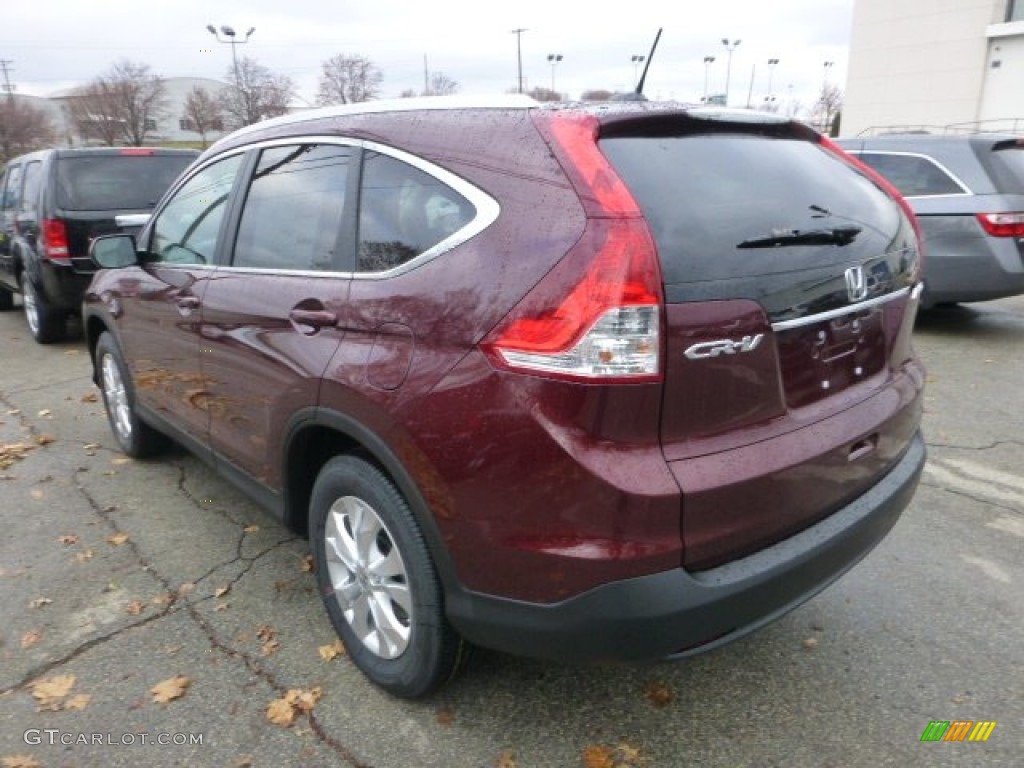 2013 CR-V EX-L AWD - Basque Red Pearl II / Gray photo #2