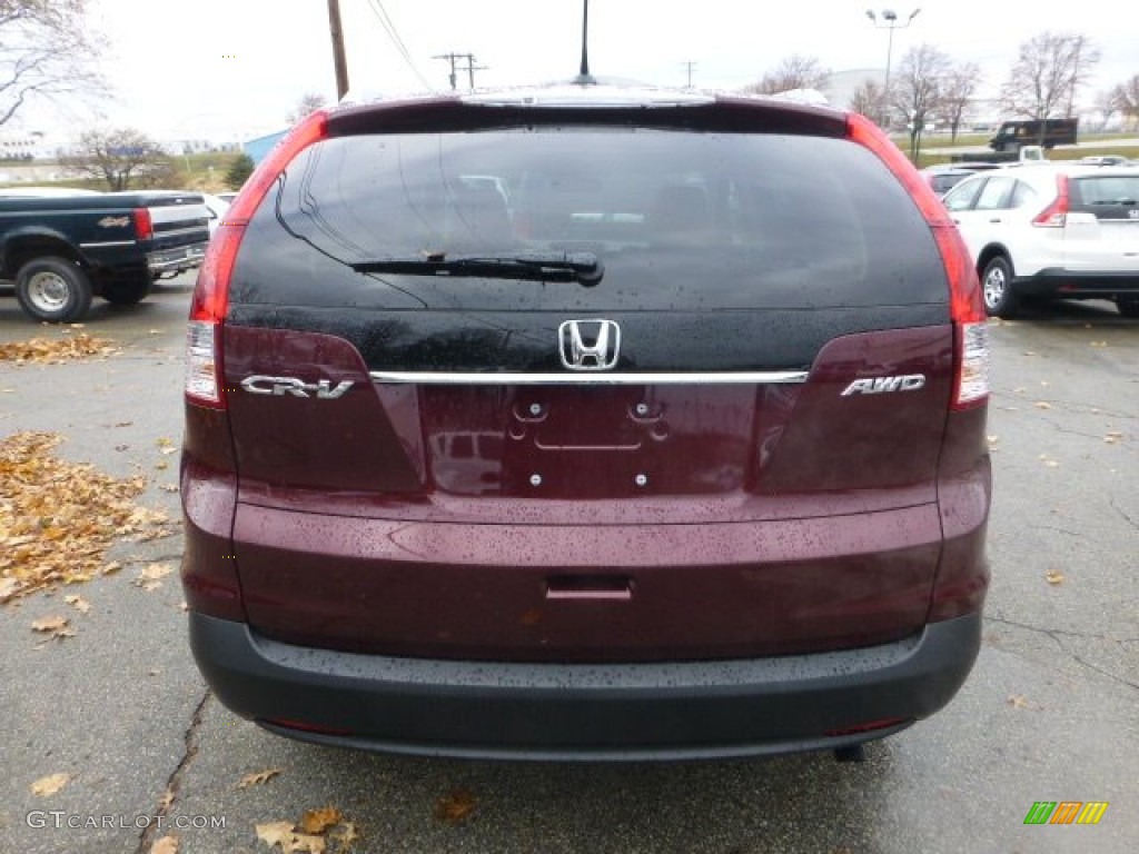 2013 CR-V EX-L AWD - Basque Red Pearl II / Gray photo #3