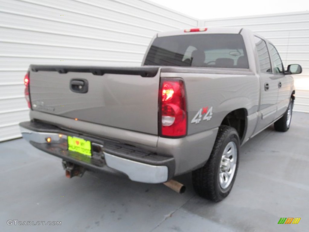 2006 Silverado 1500 LS Crew Cab 4x4 - Graystone Metallic / Dark Charcoal photo #3