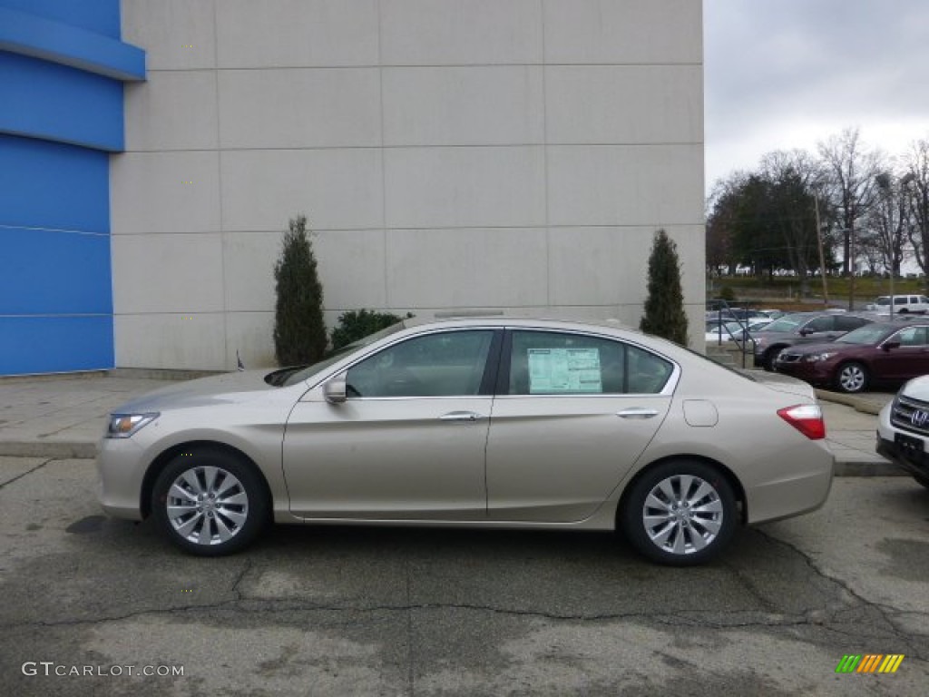 2013 Accord EX-L Sedan - Champagne Frost Pearl / Ivory photo #1