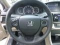 Ivory 2013 Honda Accord EX-L Sedan Steering Wheel