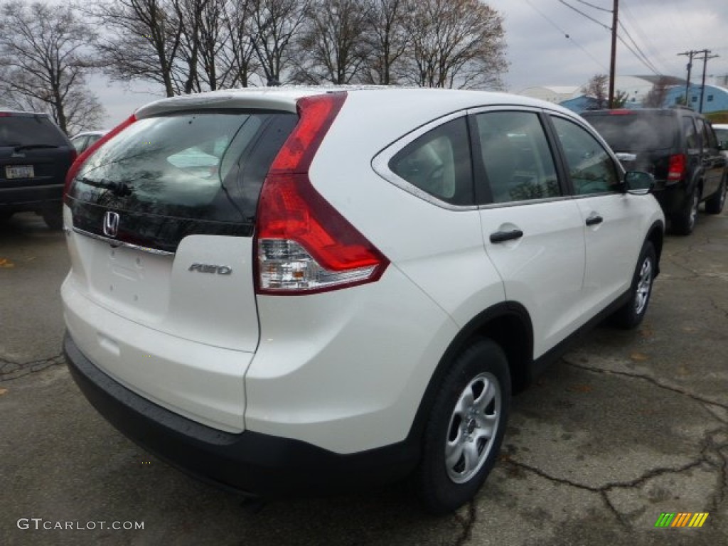 2013 CR-V LX AWD - White Diamond Pearl / Gray photo #4