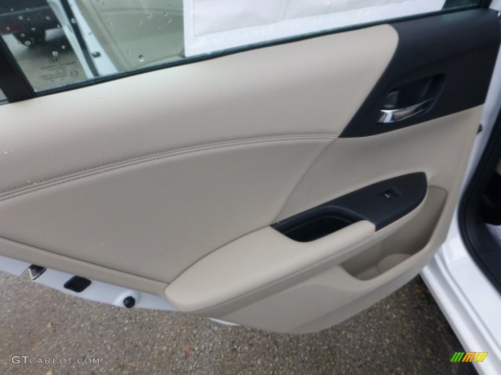 2013 Honda Accord Touring Sedan Ivory Door Panel Photo #74036385