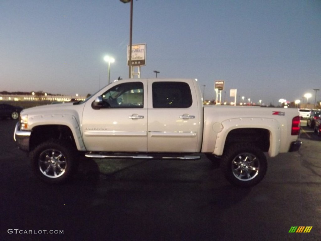 2013 Silverado 1500 LT Crew Cab 4x4 - White Diamond Tricoat / Ebony photo #8