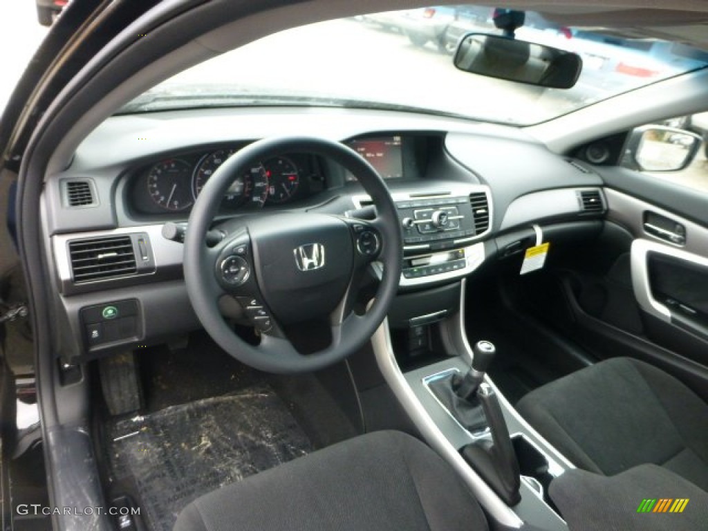 Black Interior 2013 Honda Accord LX-S Coupe Photo #74036548
