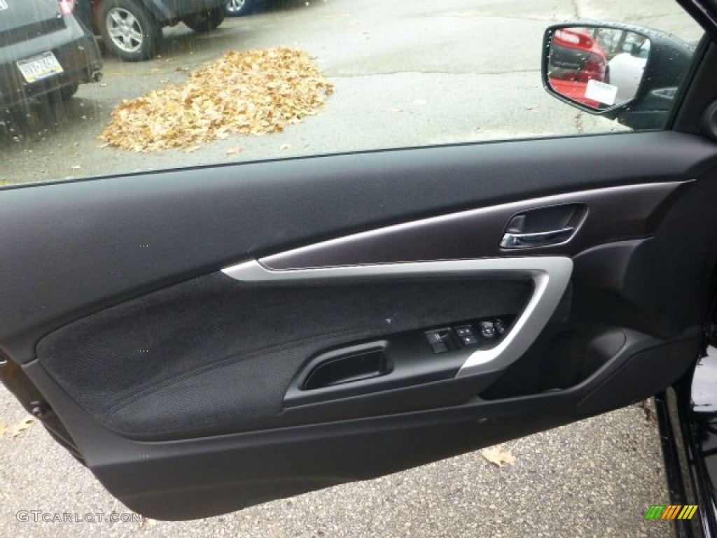 2013 Honda Accord LX-S Coupe Black Door Panel Photo #74036556
