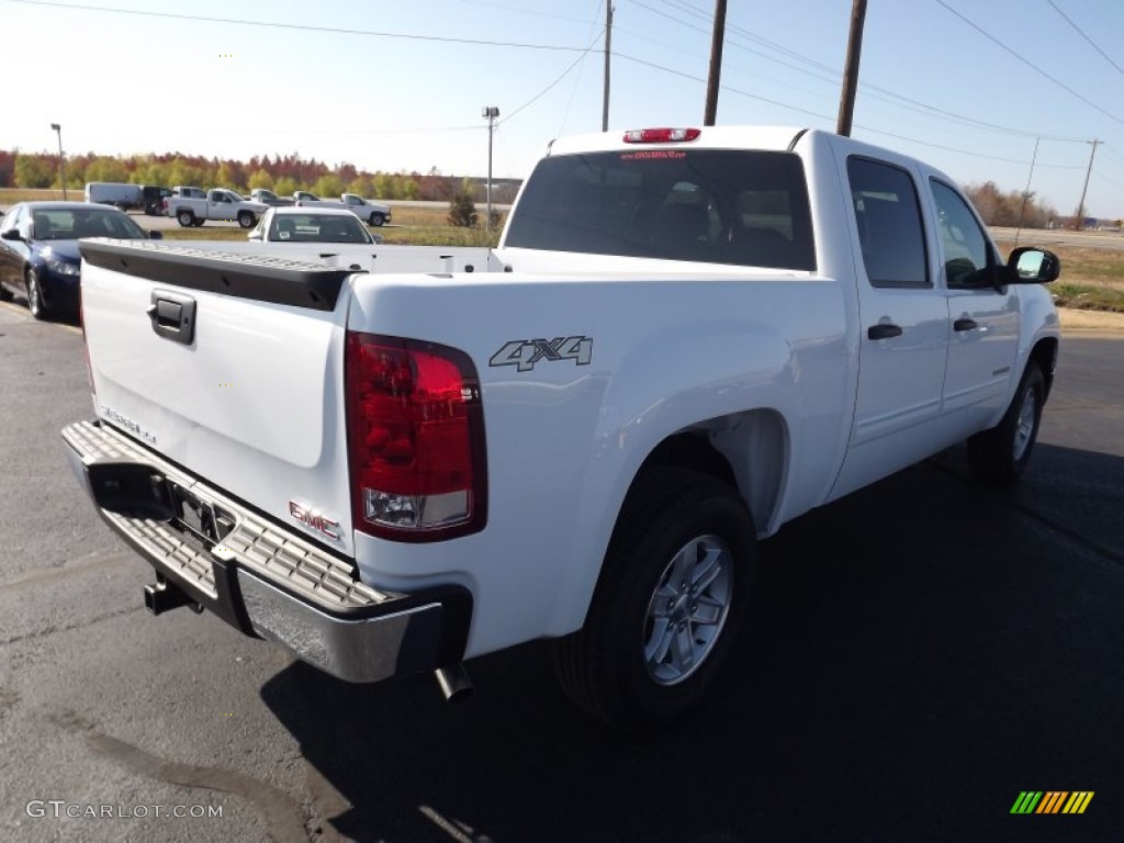 2013 Sierra 1500 SLE Crew Cab 4x4 - Summit White / Ebony photo #5