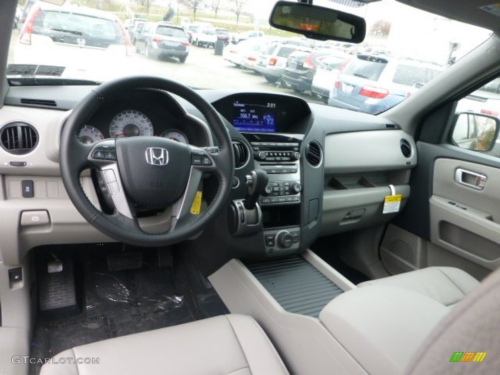 Gray Interior 2013 Honda Pilot EX-L 4WD Photo #74036895