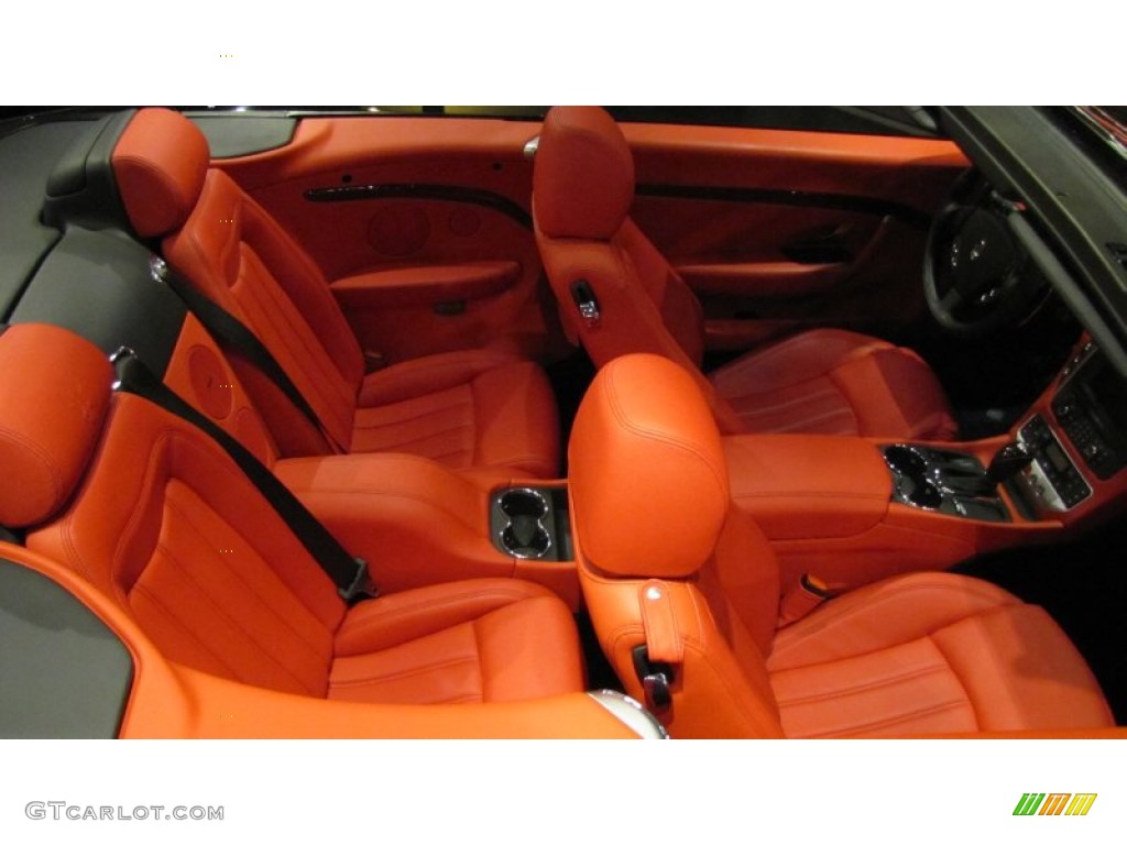 Rosso Corallo Interior 2011 Maserati GranTurismo Convertible GranCabrio Photo #74037617