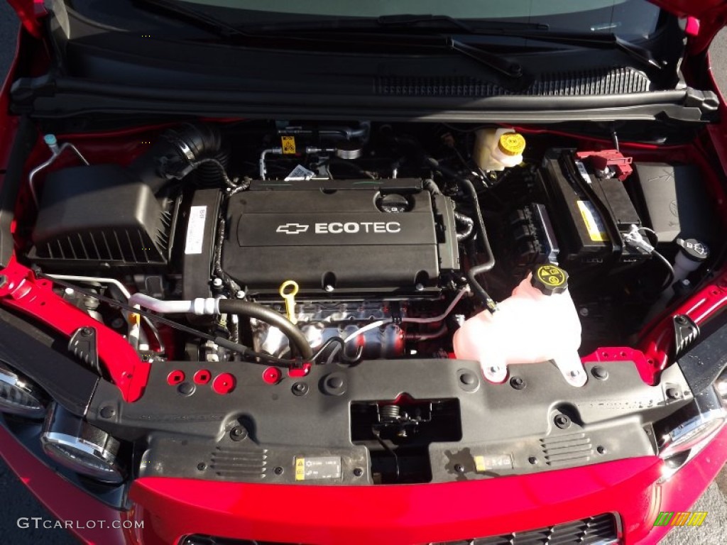 2013 Sonic LT Sedan - Victory Red / Dark Pewter/Dark Titanium photo #15