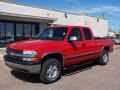 2001 Victory Red Chevrolet Silverado 1500 LS Extended Cab 4x4  photo #15
