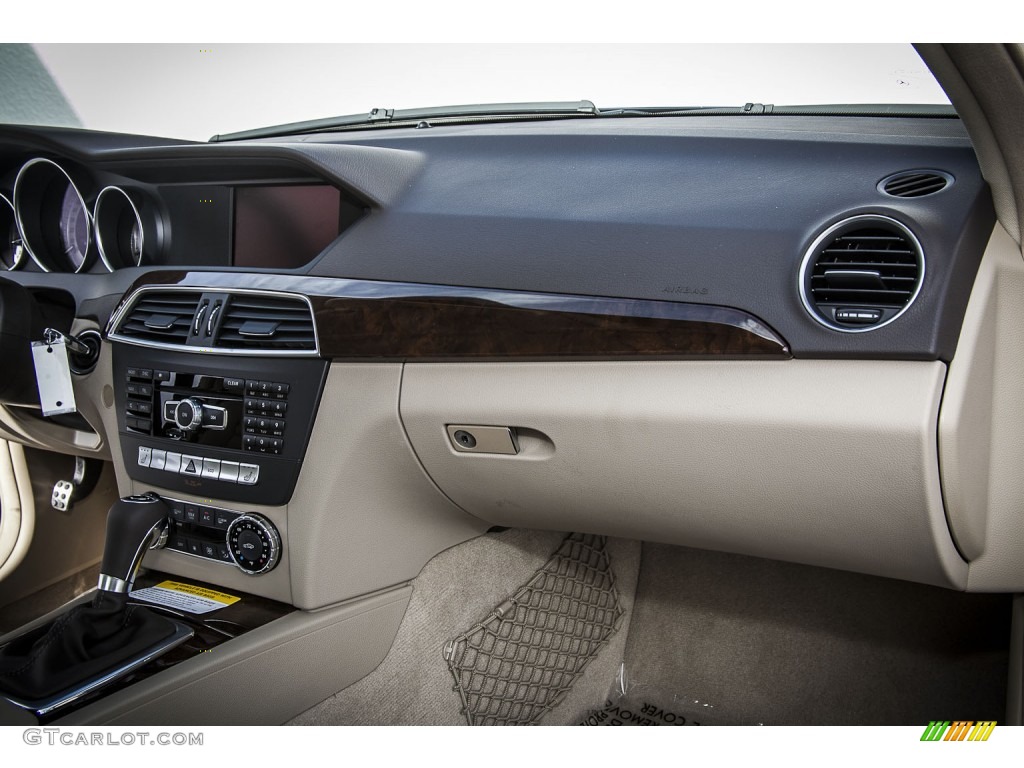 2013 Mercedes-Benz C 350 Sport Almond/Mocha Dashboard Photo #74044400