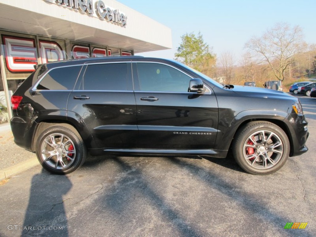 Brilliant Black Crystal Pearl 2012 Jeep Grand Cherokee SRT8 4x4 Exterior Photo #74044475